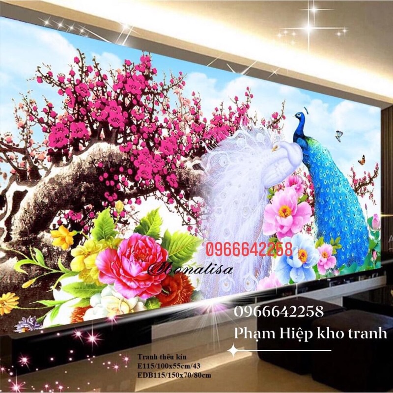 tranh thêu chữ thập phú quý đại cát phu thê viên mãn