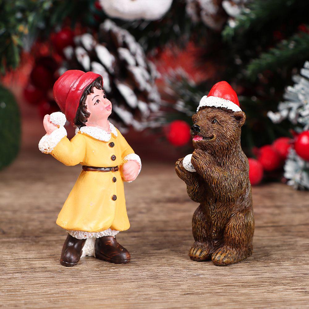 Mô Hình Ông Già Noel Bằng Nhựa Dùng Trang Trí Tiểu Cảnh