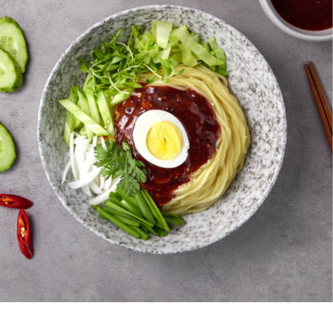 Mỳ trộn chua cay Pulmuone gói 460g 2 phần ăn