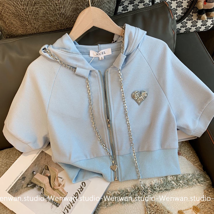 Bộ Đồ Thể Thao Thời Trang Mùa Hè Dễ Phối Đồ Phong Cách Preppy Dành Cho Nữ