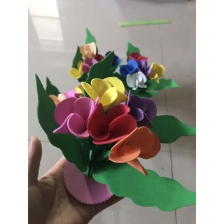 khóm hoa ngũ sắc đồ mầm non