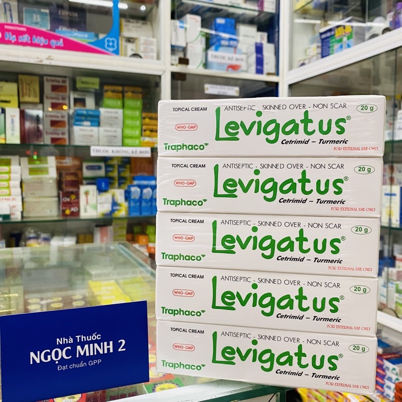 ✅ [Chính Hãng] Levigatus cetrimid- nghệ sát khuẩn- liền da- tránh sẹo. (Hộp 1 tuýp 20g)