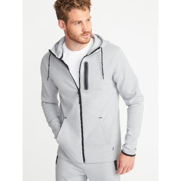 Áo khoác thể thao nam Old Navy có nón phản quang Dynamic Fleece Zip Hoodie