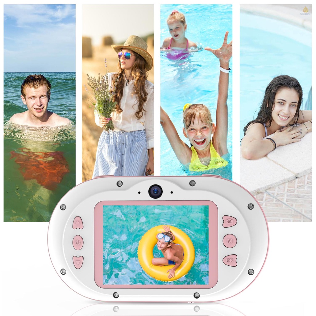 Camera kỹ thuật số 8MP chống thấm nước màn hình 2.4 Inch IPS HD tự hẹn giờ chụp hình cho bé 5s
 | BigBuy360 - bigbuy360.vn