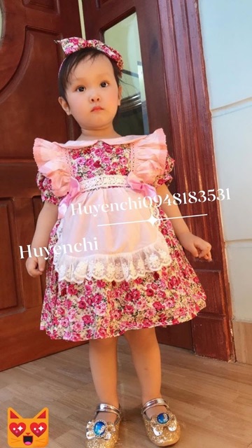 Váy tạp dề.Phong cách Vintage Tặng kèm tuban / Giá 390 giảm còn 320 k | BigBuy360 - bigbuy360.vn