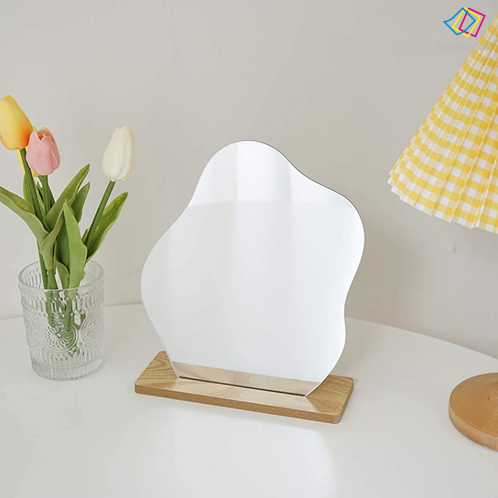 Gương Trang Điểm Đế Gỗ Thiết Kế Độc Đáo Tiện Dụng