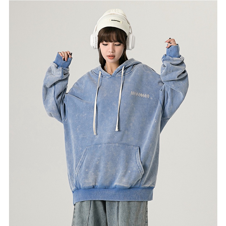 Ifnicefuture Áo hoodie cotton Tay Dài In Họa Tiết Màu Đỏ Thời Trang Thường Ngày Cho Nam