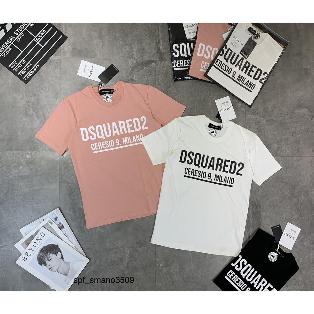 Áo thun DSQ chất cotton thấm hút mồ hôi cao cấp