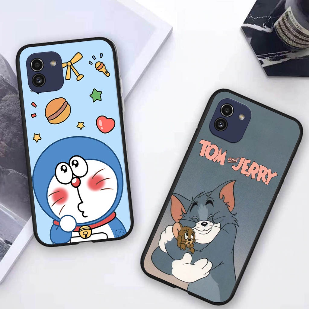 Ốp lưng Samsung A03 nhiều hoạt hình in theo yêu cầu cute