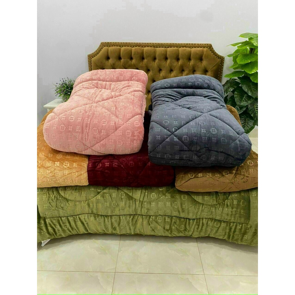 [MÃ GIẢM 10% đơn từ 50K] [3.5KG] Chăn lông cừu thương hiệu siêu dày siêu ấm - Chăn đại hàn