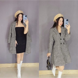 Áo khoác dạ nữ dáng Xòe
