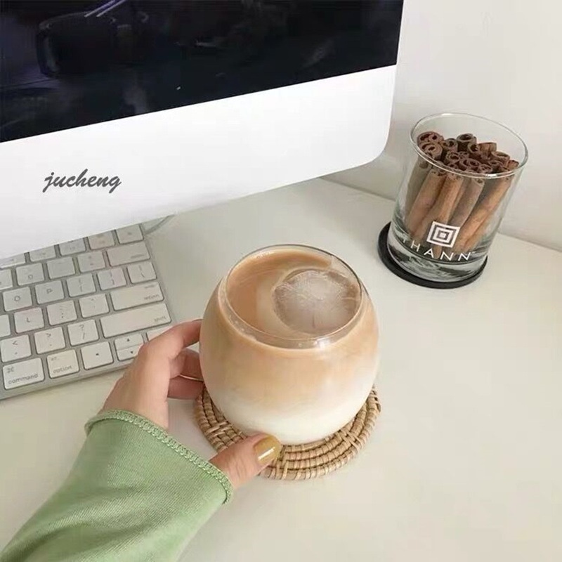 Cốc Thủy Tinh Uống Cà Phê Nước Ngọt Phong Cách Bắc Âu Sang Trọng Cao Cấp Dùng Trong Nhà Hàng ins Influencer
