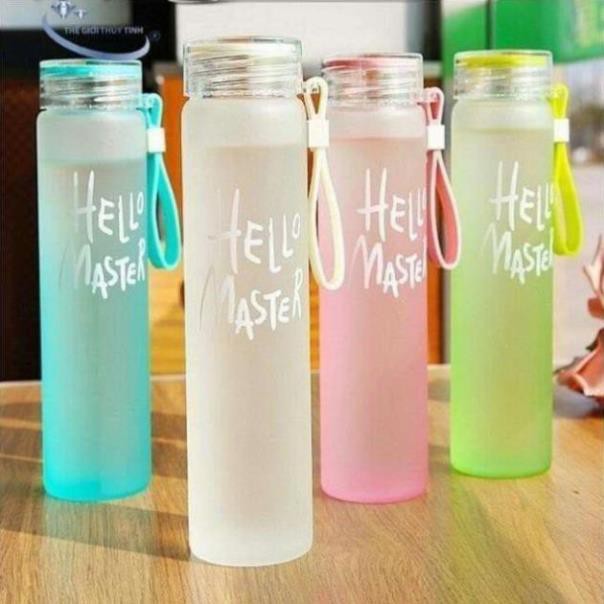 [FREESHIP XTRA]  Bình thủy tinh đựng nước Hello Master 450ml | BigBuy360 - bigbuy360.vn