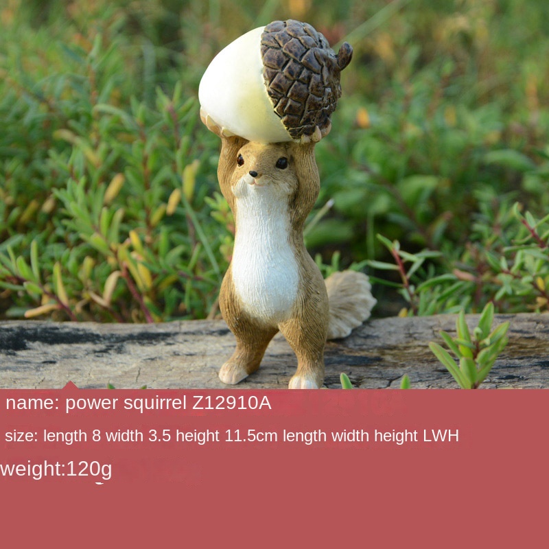 Đồ Trang Trí Hồ Cá Hình Con Sóc Bằng Nhựa Dễ Thương Sáng Tạo