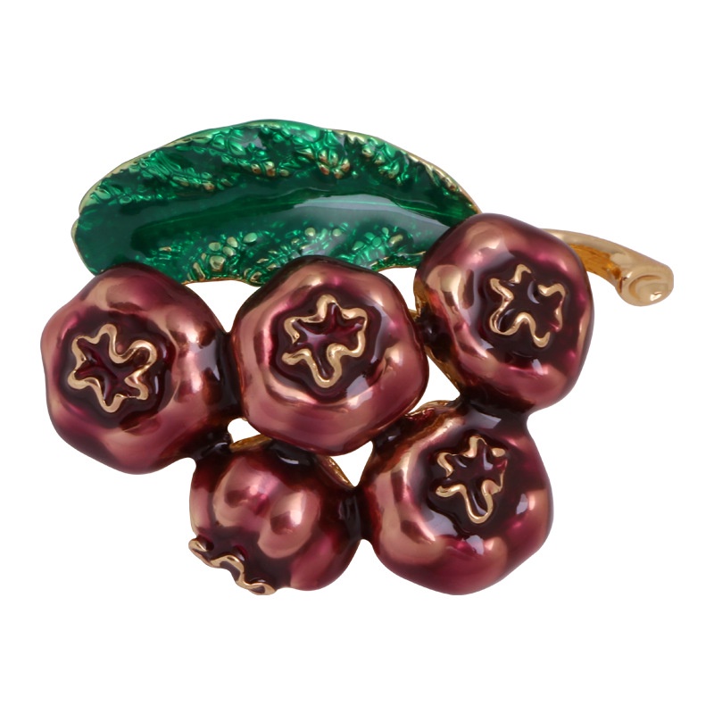 Trsince Ghim Cài Áo Hình Trái Cây Đính Đá Ngọc Trai Lựu Ngọc Trai Đáng Yêu Thời Trang Cho Nữ