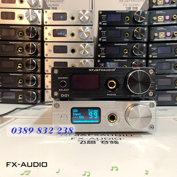 Giải Mã DAC D01- Thông số tuyệt vời - 32bit/768Khz - DSD 512