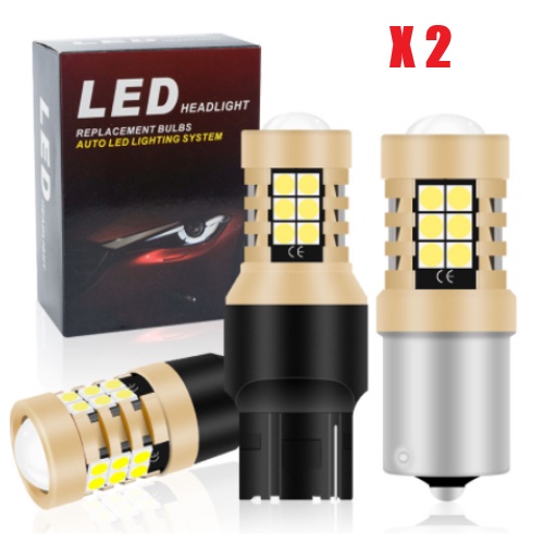 Bộ 2 Bóng Đèn Led Lùi Xe Lymoyo T15 T20 1156 W16W P21W W21W 3m T16 Cho Xe Hơi 921 912