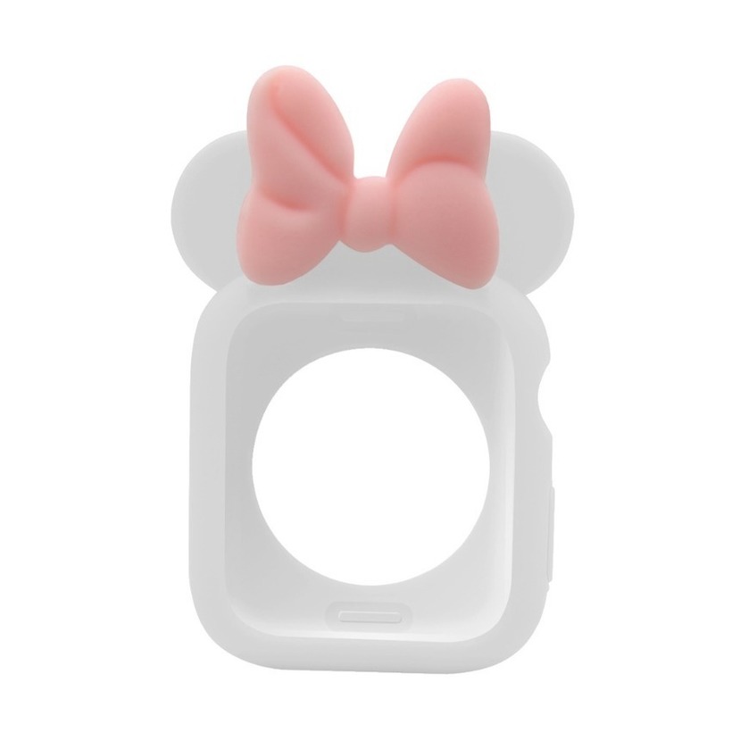 Ốp silicone bảo vệ mặt đồng hồ thông minh Hello Kitty cho Apple Watch Series 6 Se 5 4 3 2 1 44mm 42mm 40mm 38mm