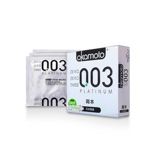 Bao cao su OKAMOTO 003 Platinum HỘP 3 CÁI