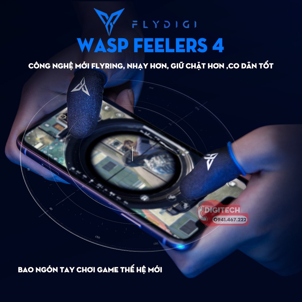 Flydigi Wasp Feelers 4 | Găng tay chơi game PUBG Liên quân chống mồ hôi cực nhạy, chính hãng | BigBuy360 - bigbuy360.vn