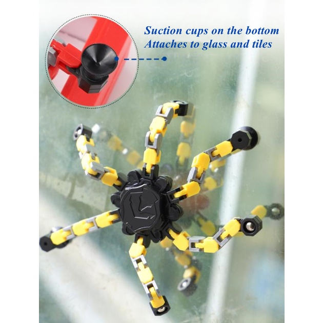 Đầu Ngón Tay Cầm Tay Con Quay Hồi Chuyển đồ Chơi Giải Nén Robot Có Thể Biến Dạng đồ Chơi Cảm Giác Vui Nhộn