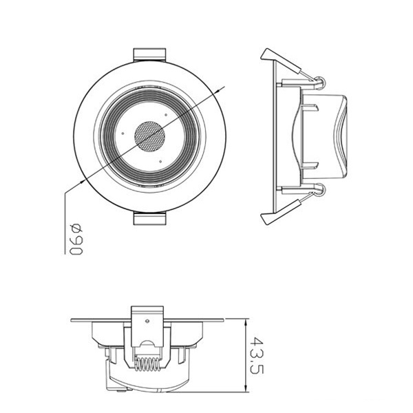 Đèn led âm trần chiếu điểm Panasonic, dòng Spotlight DN Series điều chỉnh góc chiếu - hàng chính hãng