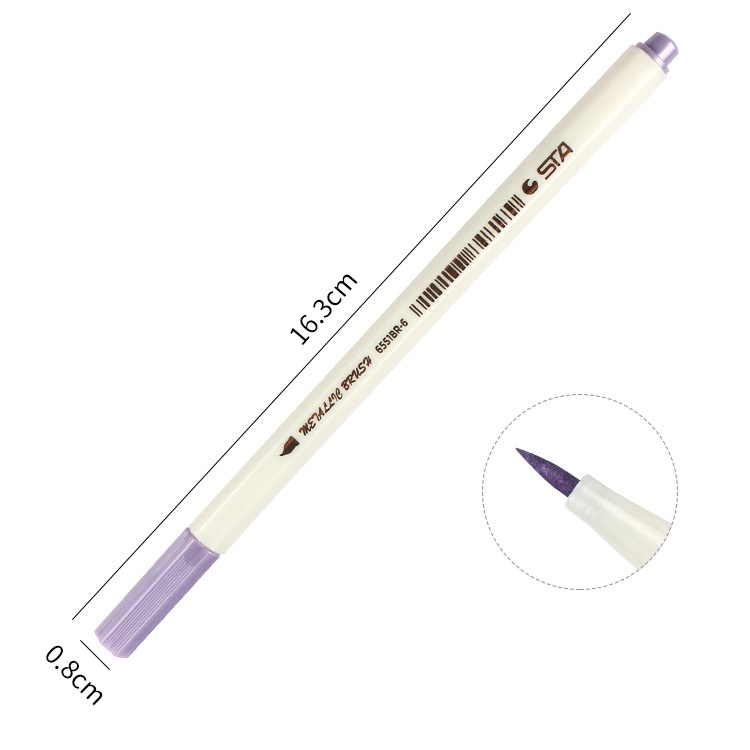 Bút Lông Kim Loại 10 Màu Sắc bút lông thư pháp bút viết thư pháp