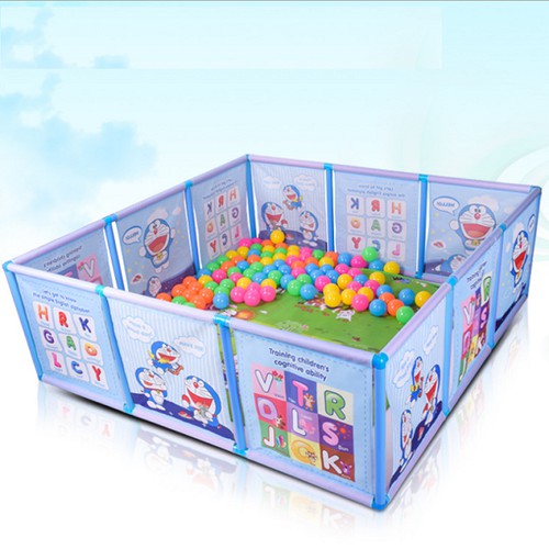 Quây bể bóng khung nhựa Doremon-combo bóng
