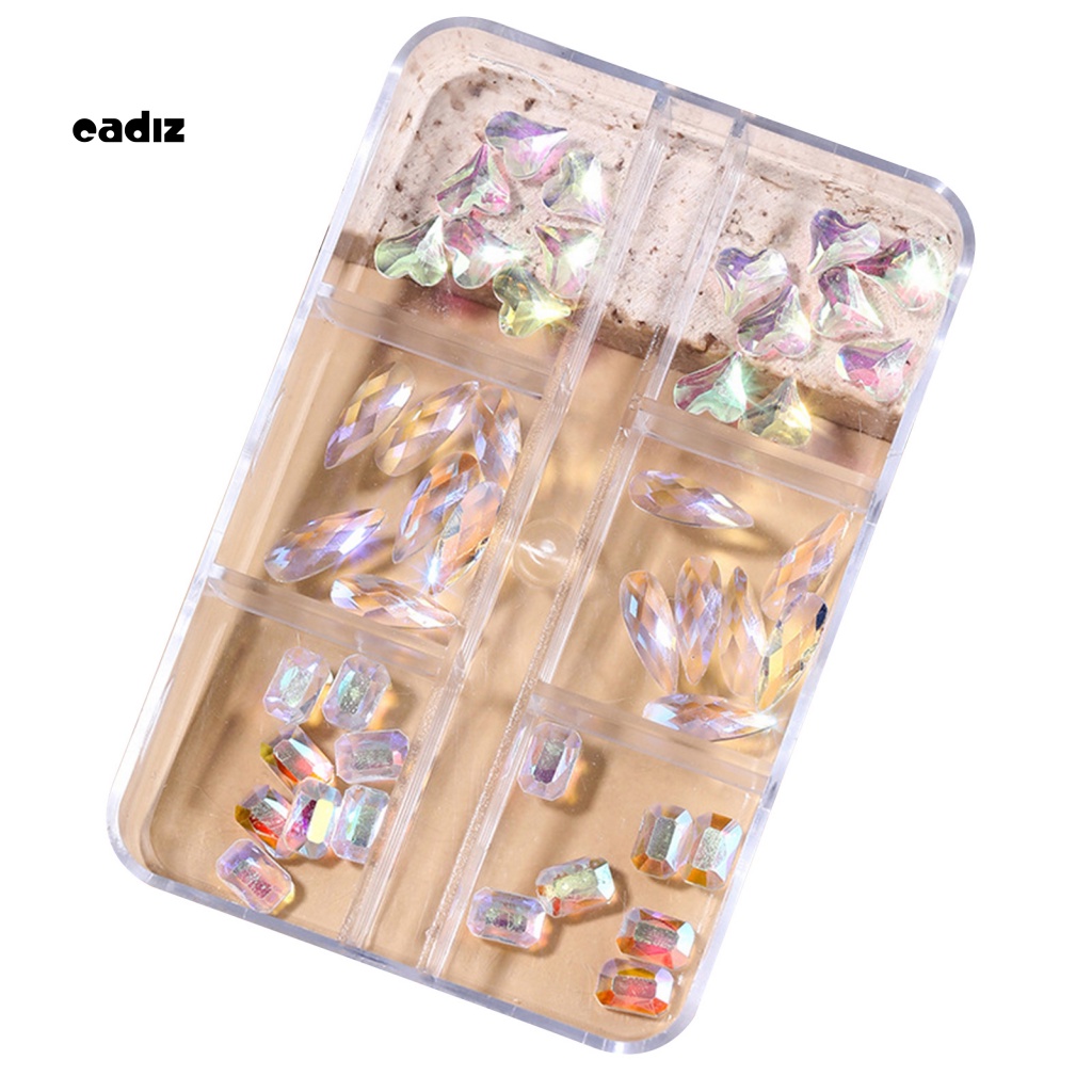 1 Hộp Phụ Kiện Trang Trí Móng Nghệ Thuật DIY Sáng Bóng