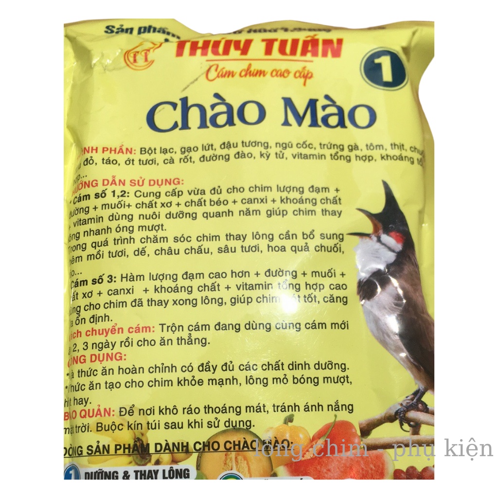 Cám chim chào mào Thúy Tuấn số 1 cao cấp 200gram - Cám chim Chào mào cao cấp số 1 giá rẻ chất lượng