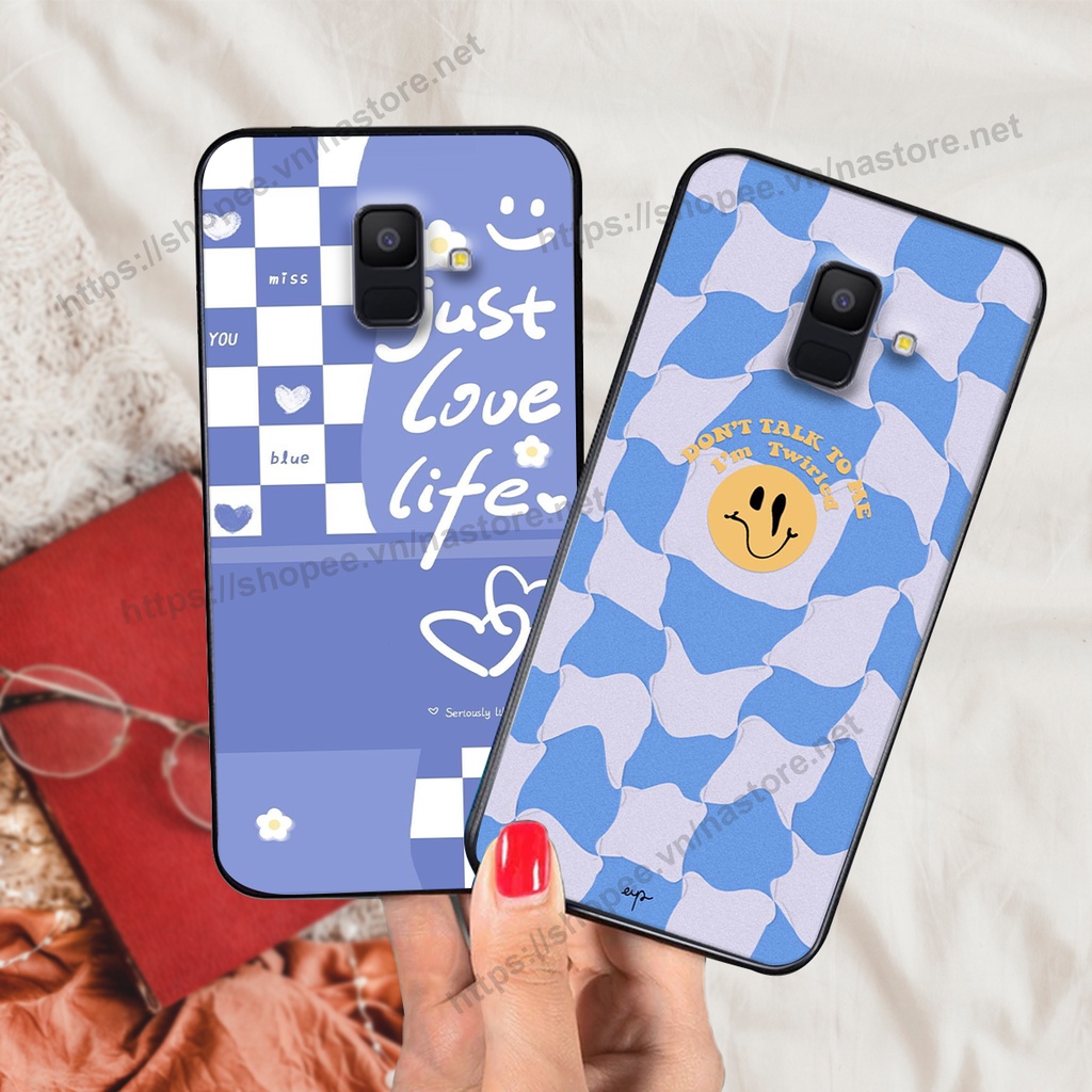 Ốp lưng Samsung A8 2018 / A8 Plus / A8+ trái tim mặt cười, gấu cute thể thao cá tính