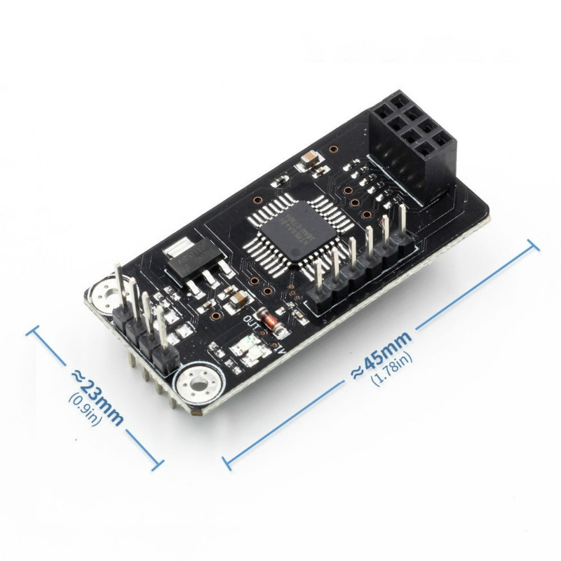 Bảng module không dây ATMEGA48+NRF24L01+ SPI sang IIC I2C TWI