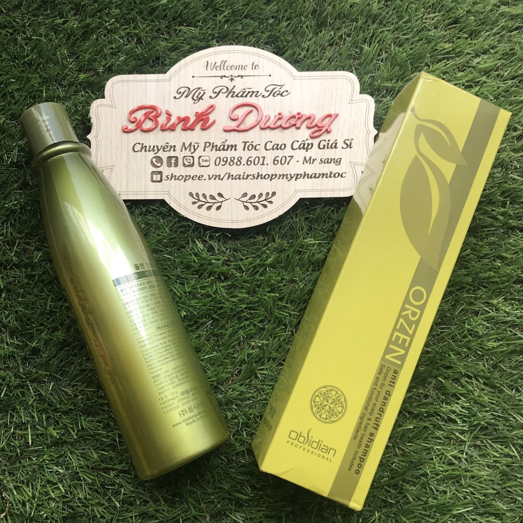 Combo Dầu gội hạn chế gàu - vảy nến  và mặt nạ chống rụng tóc Orzen Orgahealing Shampoo and Mask Obsidian 320ml/200ml