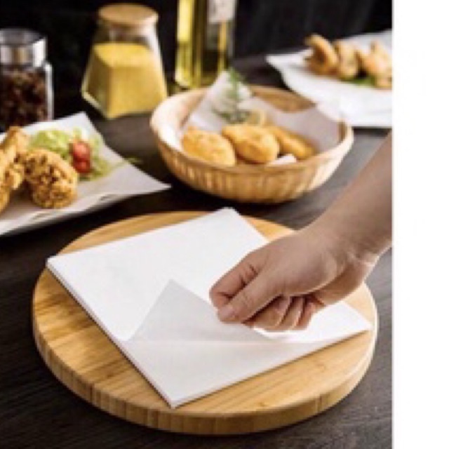 Giấy Thấm Dầu Thực Phẩm Đồ Ăn Thấm Hút Dầu Mỡ Chiên Rán Nhật Bản 50 Tờ Siêu Rẻ Siêu Thấm Hút Đa Năng Tiện Dụng