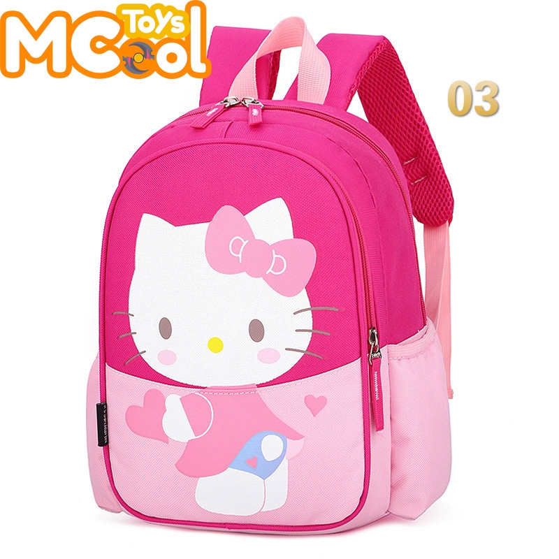 Balo đi học hình mèo Hello kitty dễ thương cho bé mẫu giáo