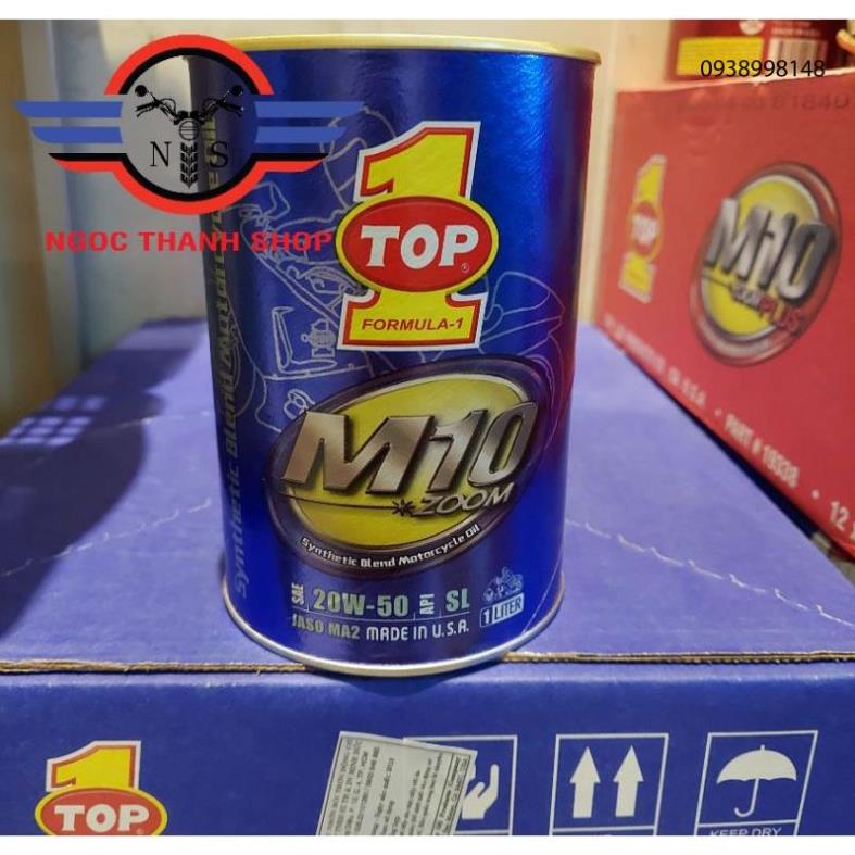 Nhớt dầu mô tô xe máy Top 1 USA 20w50 1lít TNT15 GZ125 GZ150 GN125 EN125 HJ125 GN250 La250 EN Rebel250 YB125 Wave Dream