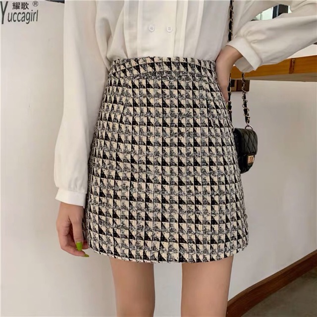 Chân váy dạ kẻ hoạ tiết  Ulzzang 🍓 Hàng Quảng Châu | BigBuy360 - bigbuy360.vn