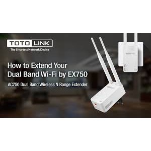 Bộ mở rộng sóng wifi băng tần kép Totolink chuẩn AC750 EX750