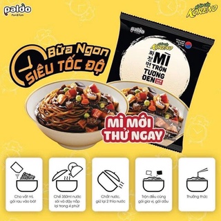 Mì trộn tương đen Koreno 78g