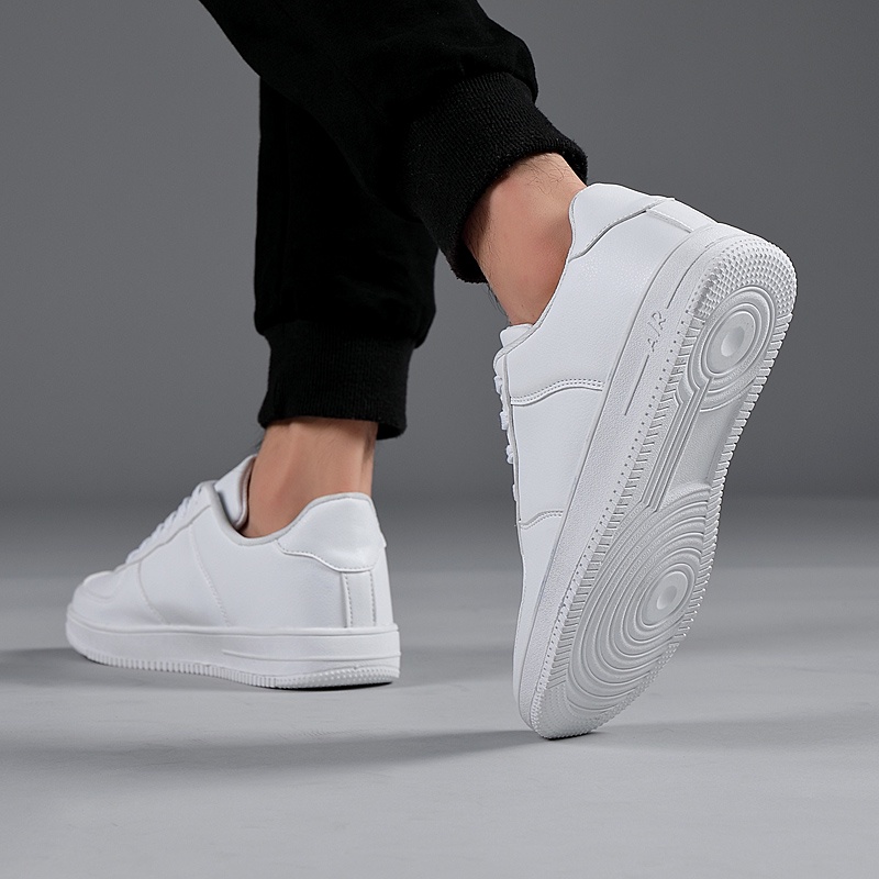 Giày Thể Thao Đế Cao Su Chống Trượt Phối Da Size 36-47 Cho Nam Và Nữ