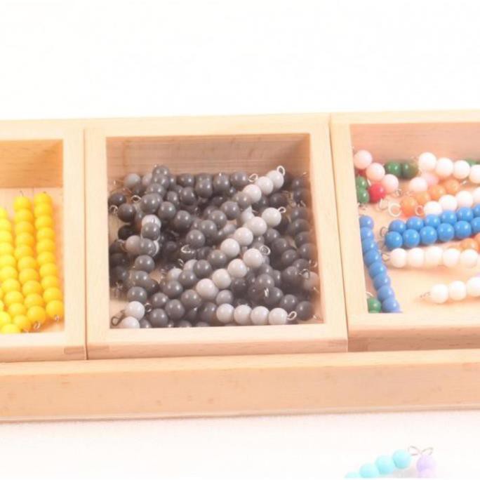 Con rắn trừ bản trường học - Giáo cụ Montessori - (Snake game with 4 box)