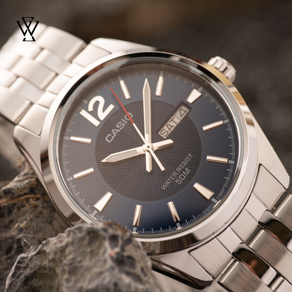 Đồng Hồ Quartz Nam Casio WATCHSTORE MTP-1335D-2AVDF Thiết Kế Kính Khoáng 38mm, Dây Kim Loại, Vỏ Thép Không Gỉ