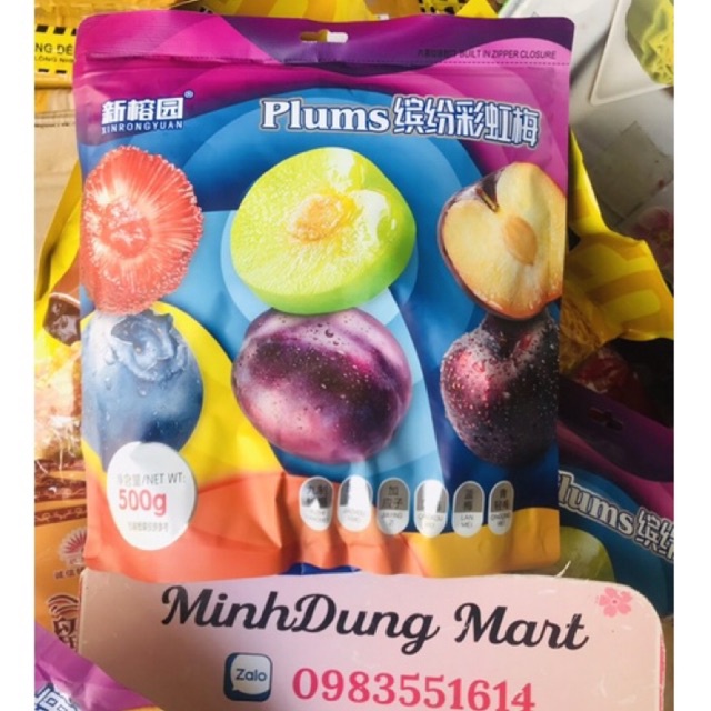 Bịch Ômai hoa quả sấy mix vị gói to 500g