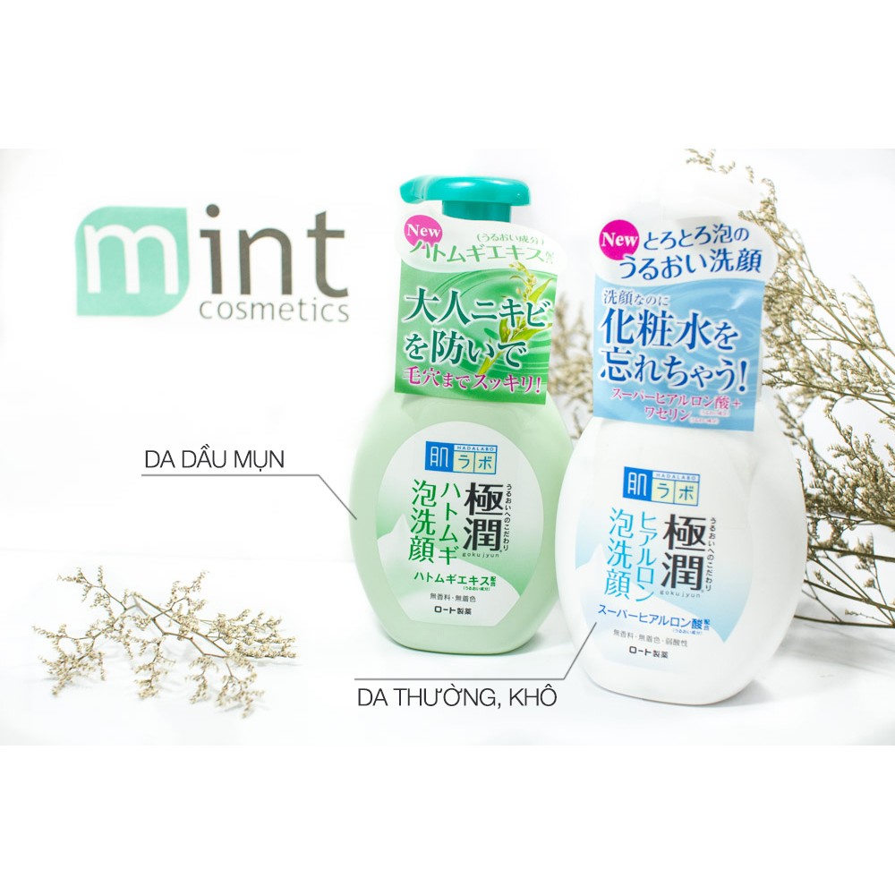 Sữa rửa mặt tạo bọt hadalabo 160ml xanh/trắng | BigBuy360 - bigbuy360.vn