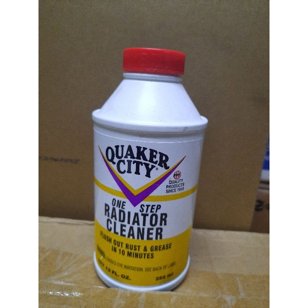 Dung Dịch Súc Két Nước QUAKER CITY RADIATOR CLEANER USA 355ml