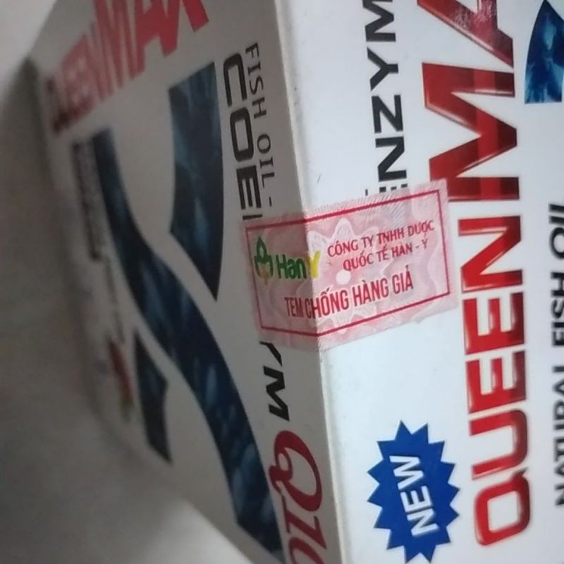 QUEENMAX COENZYM Q10 + FISH OIL - Hộp 50 viên Queen Max hỗ trợ chống oxy hóa, mắt sáng, nhớ lâu, tim khỏe