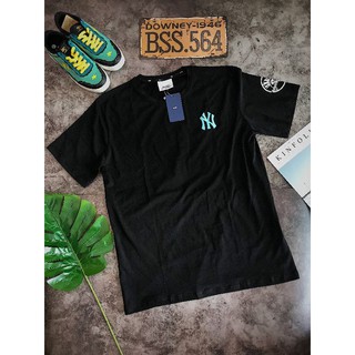 [Ảnh Thật] Áo Thun Yankees Đen Logo Xanh