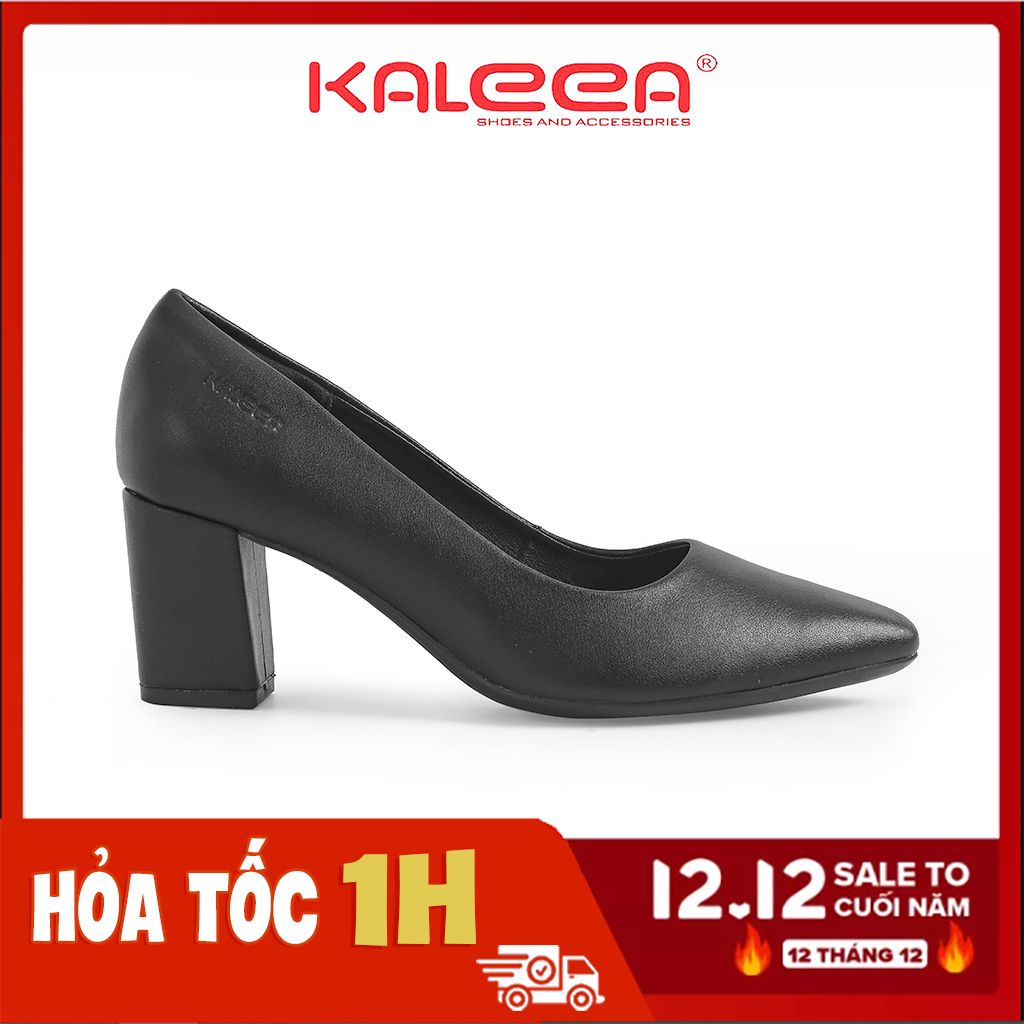 Giày Cao Gót Nữ KALEEA K446 Giày Cao Gót Nữ 6p Đế Vuông