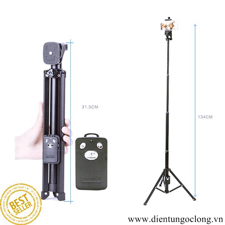 ✒☋GẬY TỰ SƯỚNG 3 CHÂN 2IN1 YUNTENG YT | BigBuy360 - bigbuy360.vn