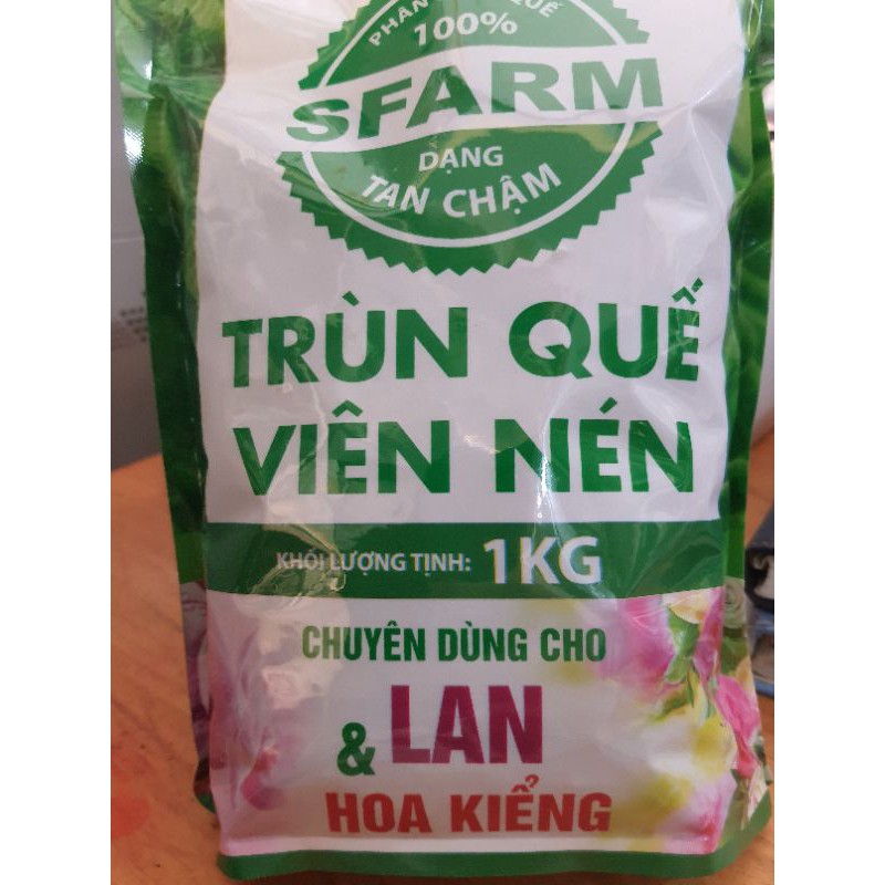 phân trùn quế viên nén SFARM - 1kg.